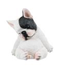 Cachorro Pug ou Bulldog Francês Dormindo 12cm Animais Resina