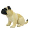 Cachorro Pug Sentado Realista 42cm - Pelúcia