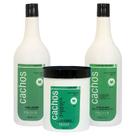 Cachos Kit Prizer Shampoo 1L + Máscara 1Kg + Leave in 1Kg