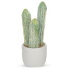 Cacto artificial DILATATA, pequeno homem velho de 30 cm com vaso
