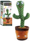 Cacto Dançante Recarregável USB Brinquedo Divertido Infantil Musical Com Luz LED Pelúcia Interativa Toca Música Kizumba