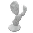 Cacto Planta Deserto Decorativo Branco em Cerâmica Cacto Planta Deserto Decorativo Branco em Cerâmica
