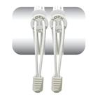 Cadarço Elástico Lock Laces - Branco Liso
