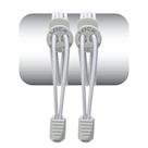 Cadarço Elástico Lock Laces - Cinza Liso