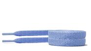 cadarço para tênis azul claro chato poliester 120cm