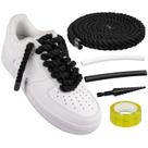 Cadarços de sapato Endoto Thick Rope para Air Force 1 Black 10mm Cadarços de sapato Endoto Thick Rope para Air Force 1 Black 10mm