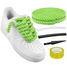 Cadarços de sapato Endoto Thick Rope para Air Force 1 Green 10MM Cadarços de sapato Endoto Thick Rope para Air Force 1 Green 10MM