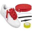 Cadarços de sapato Endoto Thick Rope para Air Force 1 Red 10MM