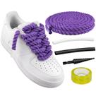 Cadarços de sapato Endoto Thick Rope para Air Force 1 roxos 12,7 mm Cadarços de sapato Endoto Thick Rope para Air Force 1 roxos 12,7 mm