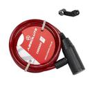 Cadeado 1,0mx12mm espiral, chave Cadeado 1,0mx12mm espiral, chave