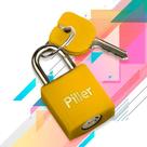 Cadeado 20mm Amarelo - Piller