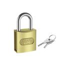 Cadeado 25mm Zamac Stam Latonado E-coat com 2 chaves - Segurança e Qualidade