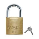 Cadeado 30mm Papaiz Cr30 Alta Segurança Em Aço Resistente Com Chaves Ideal Para Portão Porta Armário Mala E Uso Externo