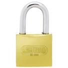 Cadeado 30mm Zamac Latonado com Mola de Aço Inoxidável e Chave ABNT 1010/1020 Cadeado 30mm Zamac Latonado com Mola de Aço Inoxidável e Chave ABNT 1010/1020