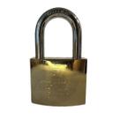 Cadeado 50mm Grande Reforçado para portão dourado 3 chaves