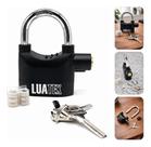 Cadeado antifurto bloqueador para bicicleta e moto com alarme luatek lkbl17