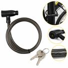 Cadeado bicicleta grande 80cm cabo reforcado trava seguranca bike estepe antifurto corrente flexivel aco 2 chaves