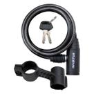 Cadeado Cabo Aco 1,00mx 6mm Chave Preto Cadeado Cabo Aco 1,00mx 6mm Chave Preto