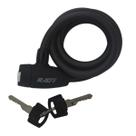 Cadeado Cabo Aço 1,2mx12mm Concept Luxo C/ Tampa Chave Preto