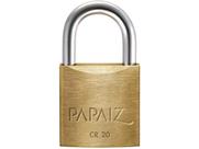 Cadeado Chave Papaiz Clássica Standard CR20 - 20mm Amarelo e Cromado