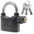 Cadeado Com Alarme Antifurto, Possui 3 Chaves Ideal Para Motos, Bicicletas, Portas, Galpões Com volume Do Som á 110db Sensor De Movimento
