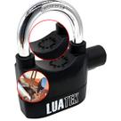 Cadeado Com Alarme Sonoro Pra Disco Anti Furto Lua Tek Nf Preto