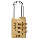 Cadeado com Segredo Númerico Latão S-20mm Cartela Pado