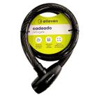 Cadeado de Aço 120cm x 25mm com Chave Elleven para Bicicleta Moto Patinete Alta Resistência Anti Furto