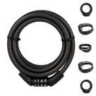 Cadeado De Bicicleta Com Cabo De Aço E Senha De Segurança Antifurto Ideal Para Bike E Moto