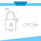 Cadeado de impressão digital, fechadura inteligente sem chave, fechadura de armário, fechadura biométrica de impressão digital sem chave de metal, à prova d'água, recarregável usb, para armário, mochila, suitc