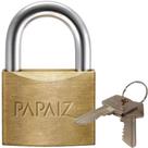 Cadeado De Latão Com 2 Chaves Cr20 - 0100200cx - Papaiz Cadeado Latao C-2chaves Cr-20mm Papaiz