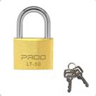 Cadeado De Latão Pado Lt - 50mm 2 Chaves Não Enferruja Cor Dourado