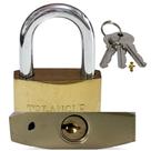Cadeado Grande Serie Especial TrianGle 63mm Com 3 Chaves Antifurto