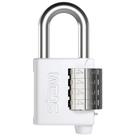 Cadeado Haste Curta 40 mm Branco Segredo 90505 - Stam