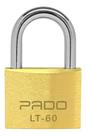 Cadeado Latão Maciço Lt-60mm Com 2 Chaves Pado Não Enferruja Cor Dourado