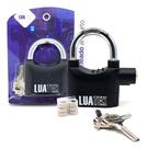 Cadeado Luatek Lk-bl16 Preto Com Alarme - 3 Chaves Cadeado Luatek Lk-bl16 Preto Com Alarme - 3 Chaves