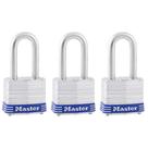 Cadeado Master Lock 3TRILF - Com Chave - Pacote com 3