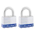 Cadeado Master Lock 5T Outdoor com chave, pacote com 2 chaves