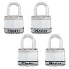 Cadeado Master Lock M1XQ Magnum Heavy Duty, pacote com 4 chaves