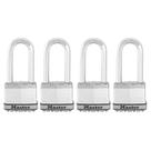 Cadeado Master Lock M5XQLJ Magnum Heavy Duty Outdoor, pacote com 4