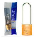 Cadeado Papaiz Cr30/50 Latão Maciço Com 2 Chaves