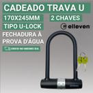 Cadeado Para Bicicleta Elleven U Lock Com Chave 170 Mm