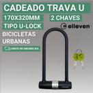 Cadeado Para Bicicleta em Aço U Lock Elleven 17x32cm