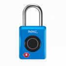 Cadeado Para Mala Tsa 35B com Biometria e Senha Azul Papaiz