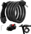 Cadeado para patinete elétrico FXINRUIA, cabo de aço de 1,2 m com combinação Cadeado para patinete elétrico FXINRUIA, cabo de aço de 1,2 m com combinação