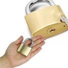 Cadeado Para Segurança Portões Janelas 50mm Antifurto Com Chave