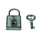 Cadeado Quadrado Mini Com Chave Decoração Artesanato Cadeado Quadrado Mini Com Chave Decoração Artesanato