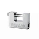 Cadeado retangular de 60 mm anti-corte e antifuro com 3 chaves