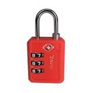 Cadeado segredo tsa 30pl vermelho
