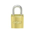 Cadeado Segurança Stam Original Zamac Latonado 30mm Stam Cadeado Segurança Stam Original Zamac Latonado 30mm Stam